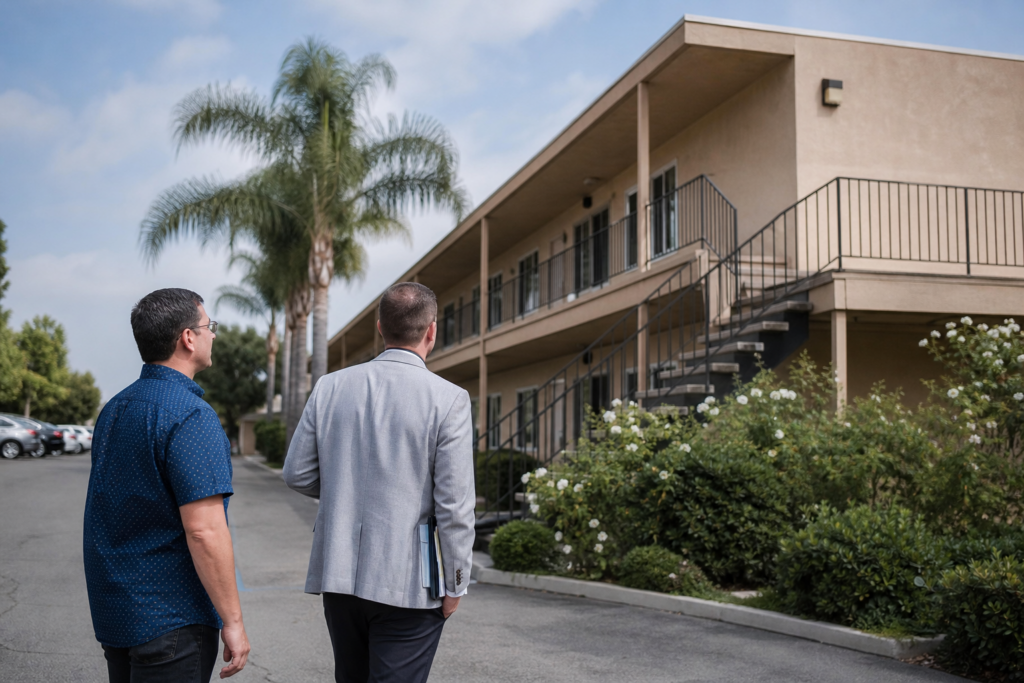 sell apartment building Southern California due diligence