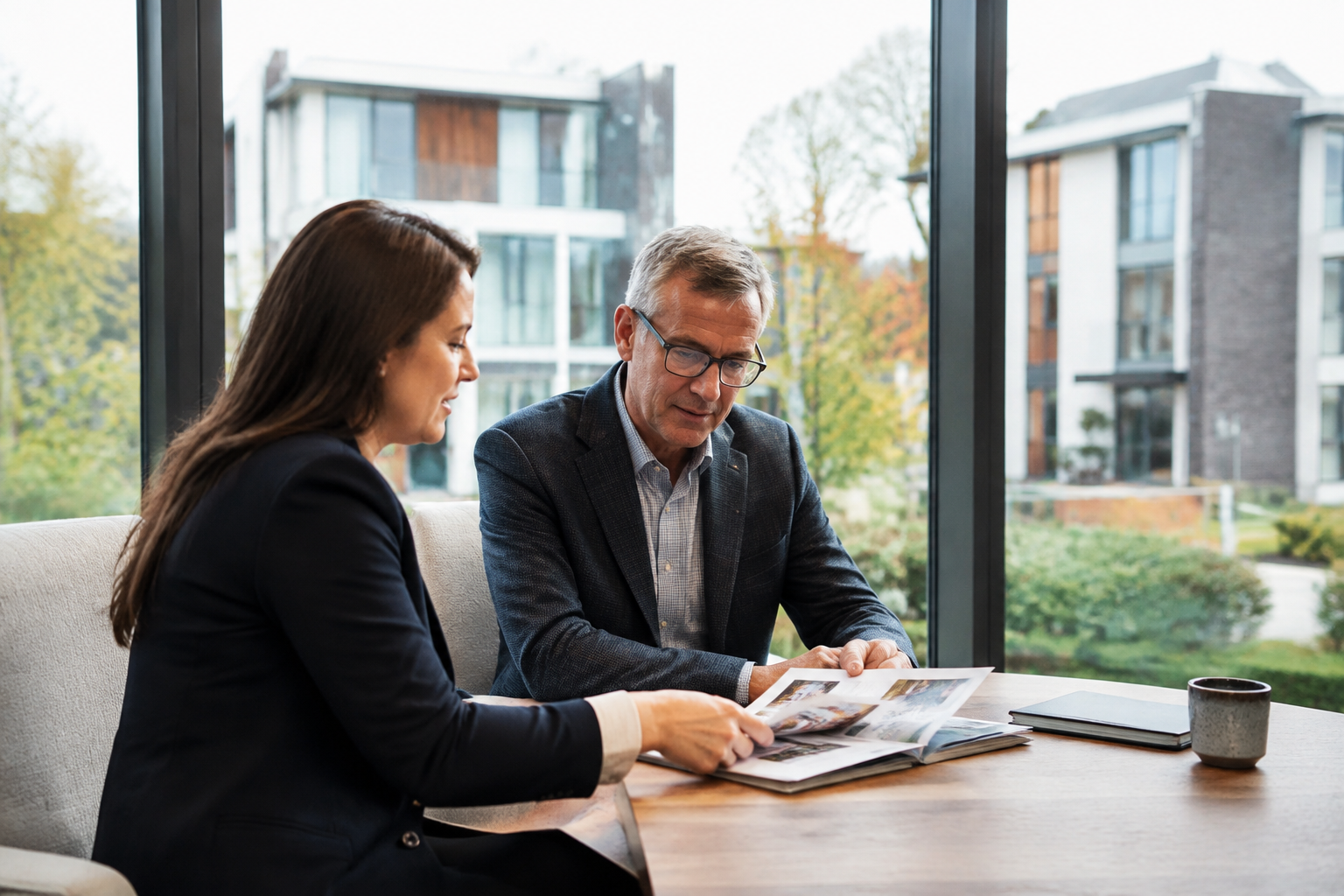 An advisor working through a year-end review checklist for clients holding private real estate
