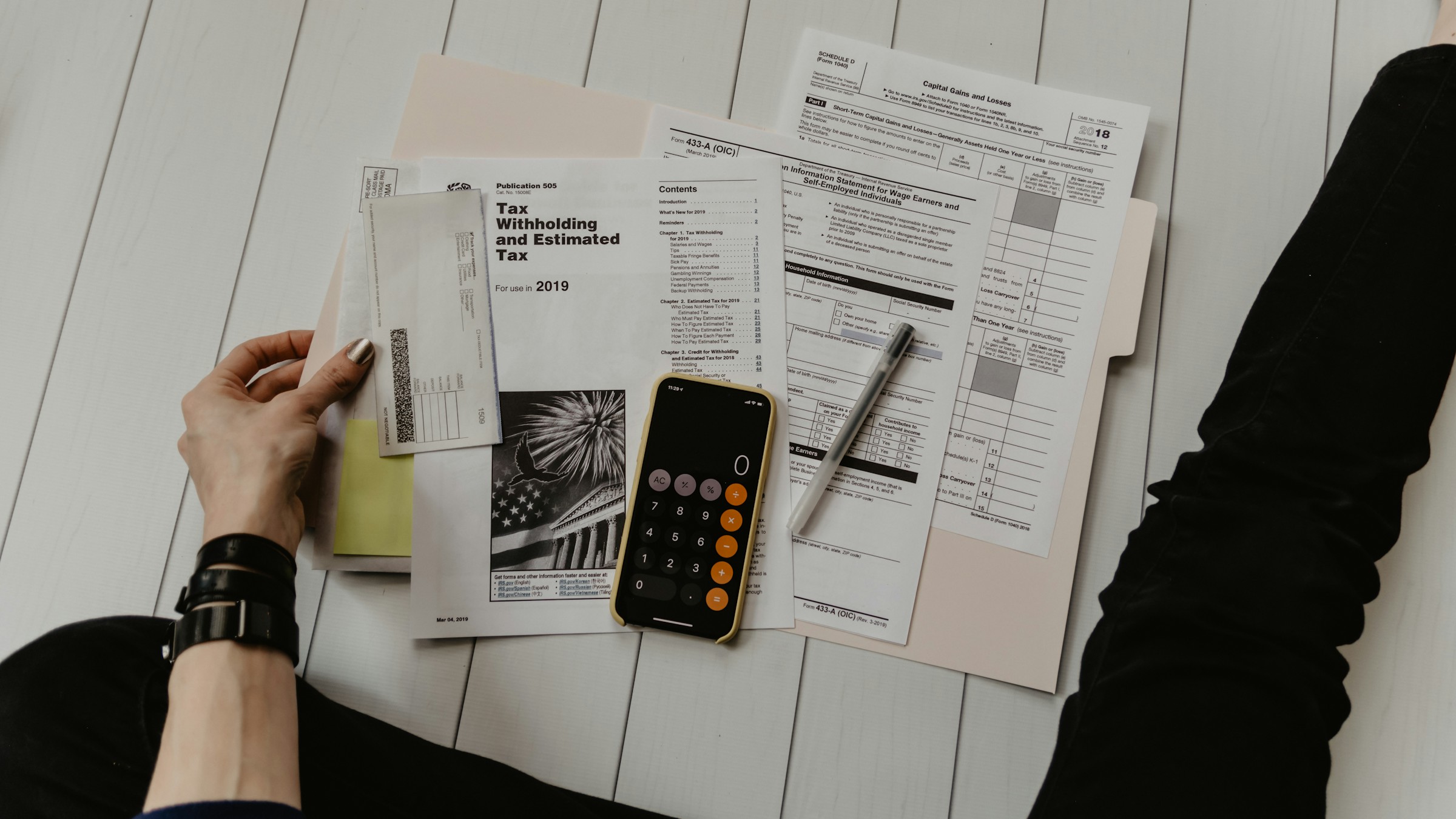 Real estate tax document questions HD editorial image
