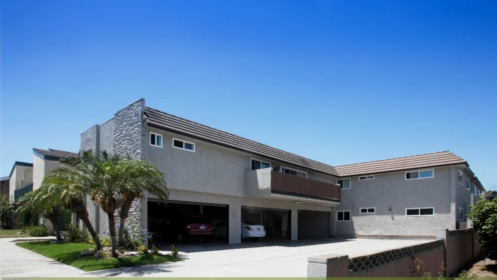 Small Southern California apartment complex exterior reviewed before a buyer comparison
